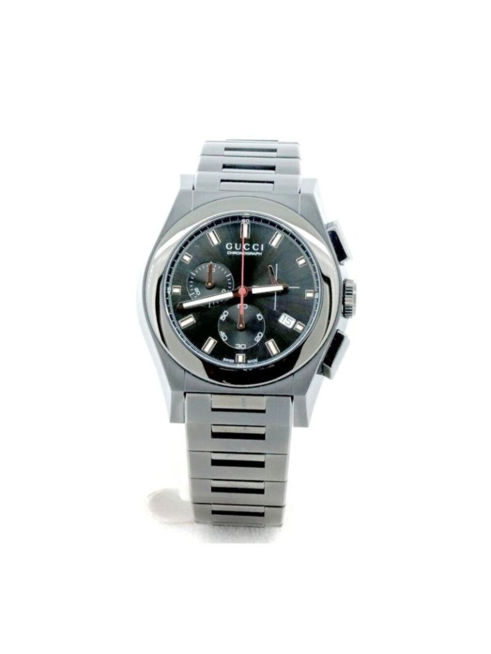 Gucci Pantheon 115.2 Wristwatch Quartz Black Paw Nshop Item - Picture 1 of 7